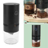 Electric Coffee Grinder USB Charging Black Simple Operation Coffee Bean Grinder for Home Camping Travel 3.7V 13W - Extra Image
