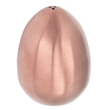 Egg Spice Shaker Stainless Steel Egg Shaped Pepper Shaker for Outdoor Barbecue Restaurant Banquet Party Rose Gold - Side View