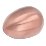 Egg Spice Shaker Stainless Steel Egg Shaped Pepper Shaker for Outdoor Barbecue Restaurant Banquet Party Rose Gold - Top-Down View