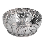 Steaming Plate Detachable Handle Design Retractable Stainless Steel Corrosion Resistant Food Steaming Tray