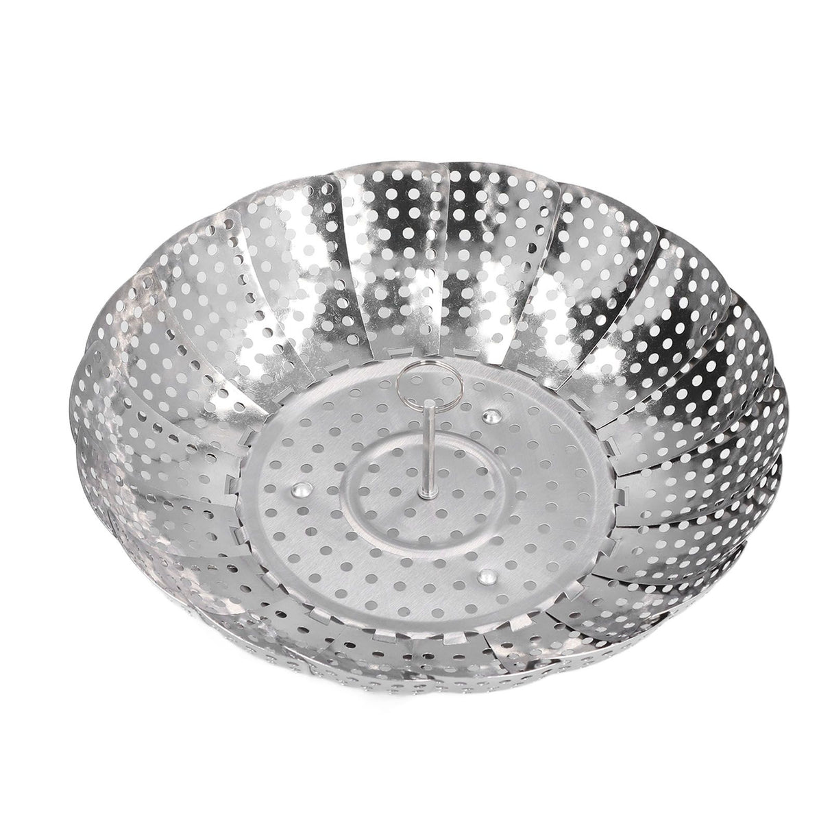 Steaming Plate Detachable Handle Design Retractable Stainless Steel Corrosion Resistant Food Steaming Tray