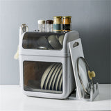 Dish Storage Box Tableware Dishes Bowl Storage Shelf Chopsticks Storage Cabinet for Home