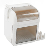 Dish Storage Box Tableware Dishes Bowl Storage Shelf Chopsticks Storage Cabinet for Home - Side View