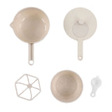 Small Salad Spinner BPA Free Multipurpose Vegetable Washer with Handle and Drain Basket for Home Kitchen - Front View