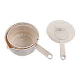 Small Salad Spinner BPA Free Multipurpose Vegetable Washer with Handle and Drain Basket for Home Kitchen