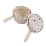 Small Salad Spinner BPA Free Multipurpose Vegetable Washer with Handle and Drain Basket for Home Kitchen
