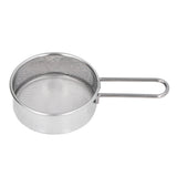 Mini Round Flour Sieve 304 Stainless Steel Fine 40 Mesh Small Professional Flour Strainer for Home Bakeries Cake Shops One Mini Flour Sieve