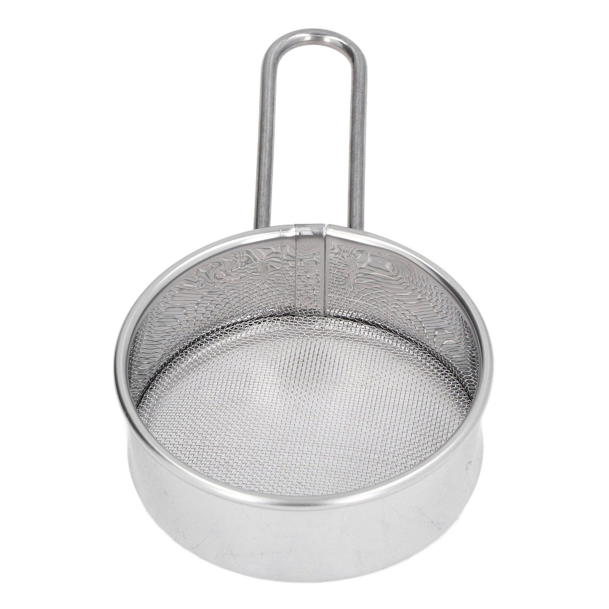 Mini Round Flour Sieve 304 Stainless Steel Fine 40 Mesh Small Professional Flour Strainer for Home Bakeries Cake Shops One Mini Flour Sieve