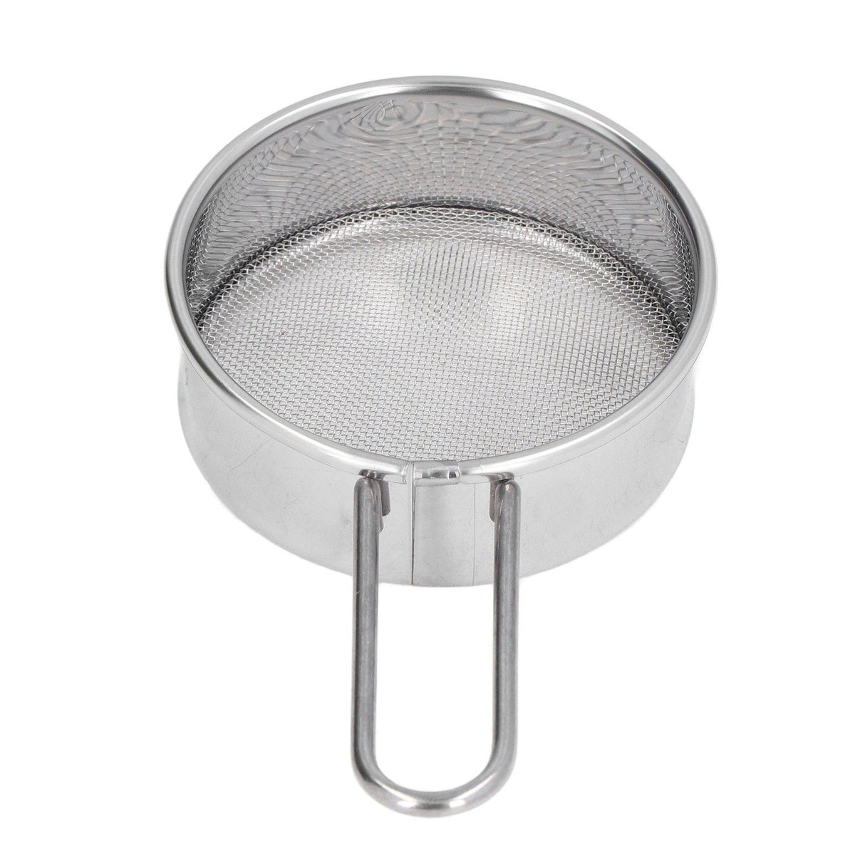 Mini Round Flour Sieve 304 Stainless Steel Fine 40 Mesh Small Professional Flour Strainer for Home Bakeries Cake Shops One Mini Flour Sieve