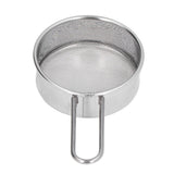 Mini Round Flour Sieve 304 Stainless Steel Fine 40 Mesh Small Professional Flour Strainer for Home Bakeries Cake Shops One Mini Flour Sieve - Extra Image