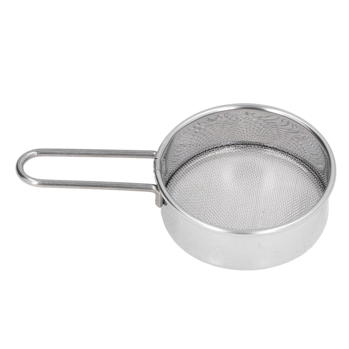 Mini Round Flour Sieve 304 Stainless Steel Fine 40 Mesh Small Professional Flour Strainer for Home Bakeries Cake Shops One Mini Flour Sieve
