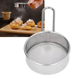 Mini Round Flour Sieve 304 Stainless Steel Fine 40 Mesh Small Professional Flour Strainer for Home Bakeries Cake Shops One Mini Flour Sieve - Extra Image