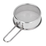 Mini Round Flour Sieve 304 Stainless Steel Fine 40 Mesh Small Professional Flour Strainer for Home Bakeries Cake Shops One Mini Flour Sieve