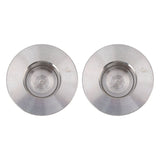 2Pcs Moka Coffee Pot Splashing Proof Cover Anti Rust Stainless Steel Splash Cap Accessory - Side View