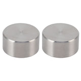 2Pcs Moka Coffee Pot Splashing Proof Cover Anti Rust Stainless Steel Splash Cap Accessory - Rear View