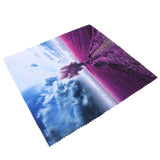 Printed Tablecloth Rectangle Table Cloth TV Cabinet Cover for Kitchen Dining Party Holiday Christmas Red Trees Grass Pattern 140x140cm - Rear View