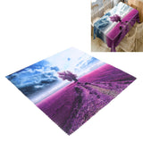 Printed Tablecloth Rectangle Table Cloth TV Cabinet Cover for Kitchen Dining Party Holiday Christmas Red Trees Grass Pattern 140x140cm