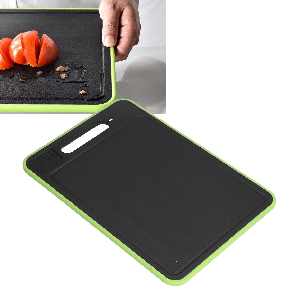 Multifunctional Cutting Board Rapid Thawing Aluminum Alloy Spray Paint Dual Sided Grinding Chopping Board with Knife Sharpener