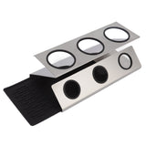 Bottle Drain Drying Rack 304 Stainless Steel Silicone Pad Silver 3 Holes Soda Bottle Drying Rack for Home Kitchen