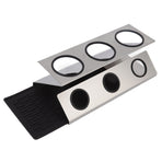 Bottle Drain Drying Rack 304 Stainless Steel Silicone Pad Silver 3 Holes Soda Bottle Drying Rack for Home Kitchen