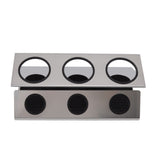 Bottle Drain Drying Rack 304 Stainless Steel Silicone Pad Silver 3 Holes Soda Bottle Drying Rack for Home Kitchen