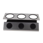 Bottle Drain Drying Rack 304 Stainless Steel Silicone Pad Silver 3 Holes Soda Bottle Drying Rack for Home Kitchen