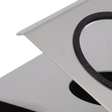 Bottle Drain Drying Rack 304 Stainless Steel Silicone Pad Silver 3 Holes Soda Bottle Drying Rack for Home Kitchen