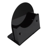 Round Placemat Holder Heat Resistant Easy Cleaning Durable Plastic Nonslip Mat Base for Table Kitchen Black Base - Front View