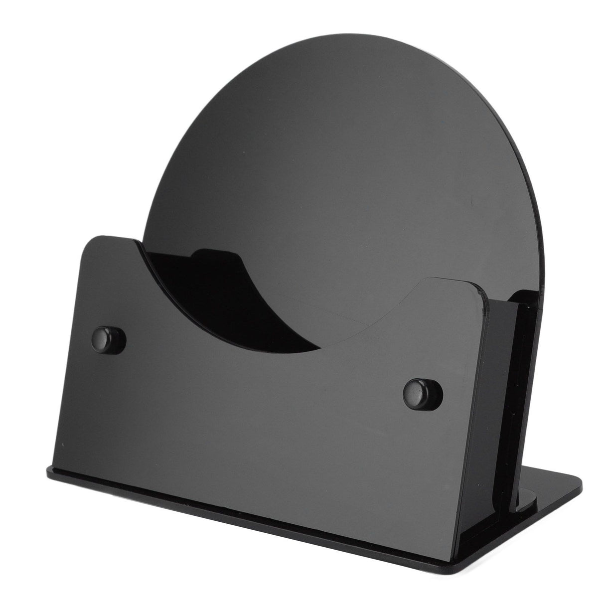 Round Placemat Holder Heat Resistant Easy Cleaning Durable Plastic Nonslip Mat Base for Table Kitchen Black Base