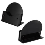 Round Placemat Holder Heat Resistant Easy Cleaning Durable Plastic Nonslip Mat Base for Table Kitchen Black Base