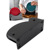 Round Placemat Holder Heat Resistant Easy Cleaning Durable Plastic Nonslip Mat Base for Table Kitchen Black Base