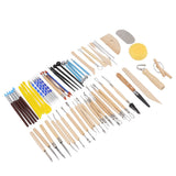 61Pcs Polymer Clay Sculpting Tools Exquisite Versatile Clay Carving Tools with Canvas Bag for Beginners Expert