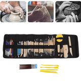 61Pcs Polymer Clay Sculpting Tools Exquisite Versatile Clay Carving Tools with Canvas Bag for Beginners Expert