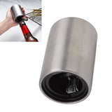 Pressing Beer Bottle Opener Automatic Bottle Opener Stainless Steel Press Multifunctional Bar Bottle Lid Remover 3.15x1.97x1.97in 304 Stainless Steel - Extra Image
