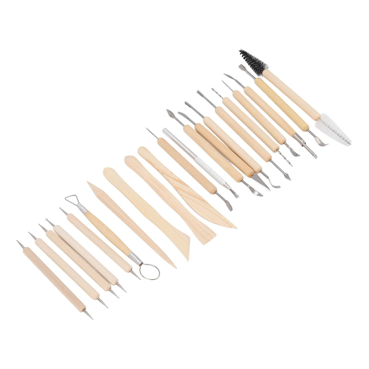 21pcs Polymer Clay Tools Polymer Clay Sculpting Tools with Storage Bag for Beginners Professionals