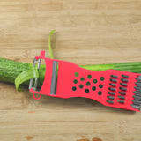 Multipurpose Peeler Vegetable Versatile Grater Kitchen Gadget Household Products Red Mini B(boxed) - Side View