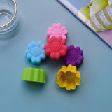12Pcs Chocolate Molds Daisy Shaped Reusable Silicone Baking Molds for Home Kitchen Bakery
