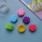 12Pcs Chocolate Molds Daisy Shaped Reusable Silicone Baking Molds for Home Kitchen Bakery