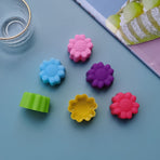 12Pcs Chocolate Molds Daisy Shaped Reusable Silicone Baking Molds for Home Kitchen Bakery