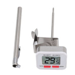 Food Thermometer Regulable Clip Large Display Screen Detachable Stainless Steel White Kitchen Thermometer