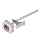 Food Thermometer Regulable Clip Large Display Screen Detachable Stainless Steel White Kitchen Thermometer - 45-Degree Angle