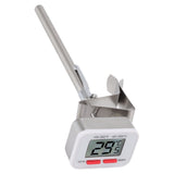 Food Thermometer Regulable Clip Large Display Screen Detachable Stainless Steel White Kitchen Thermometer