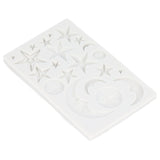 Silicone Fondant Mold Star Moon Face Nonstick Food Grade Silicone Reusable Heat Resistant Odorless Chocolate Molds - Extra Image