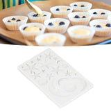 Silicone Fondant Mold Star Moon Face Nonstick Food Grade Silicone Reusable Heat Resistant Odorless Chocolate Molds - Extra Image