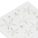 Silicone Fondant Mold Star Moon Face Nonstick Food Grade Silicone Reusable Heat Resistant Odorless Chocolate Molds - Extra Image