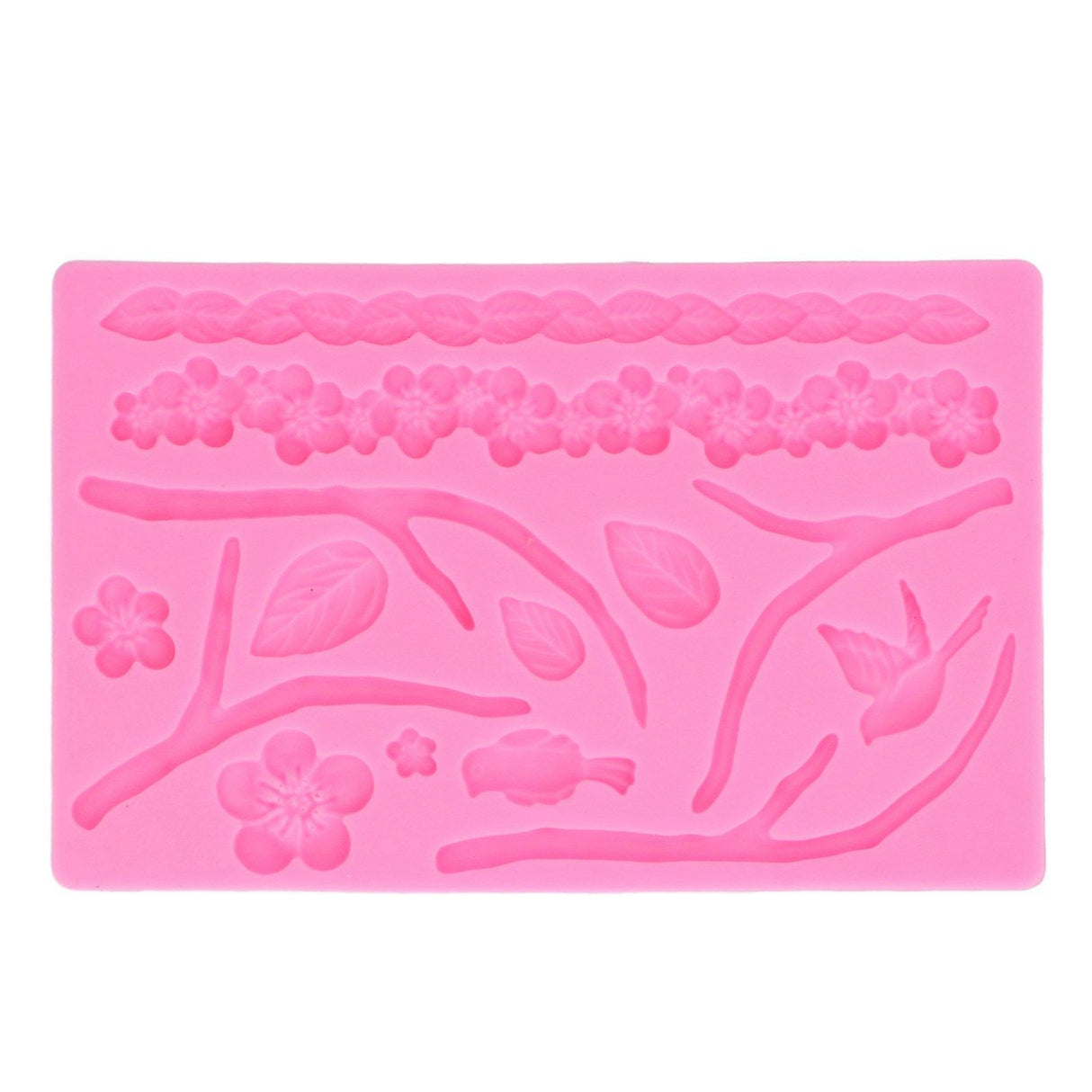 Branch Flowers Silicone Mould Food Grade Materials Various Shapes DIY Cake Silicone Mold for Muffins Fudge Bread Chcolate
