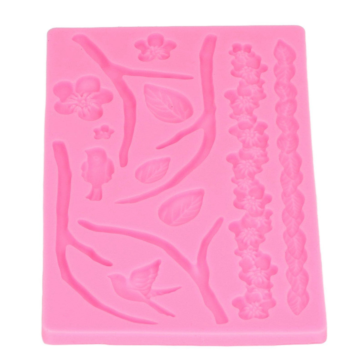 Branch Flowers Silicone Mould Food Grade Materials Various Shapes DIY Cake Silicone Mold for Muffins Fudge Bread Chcolate