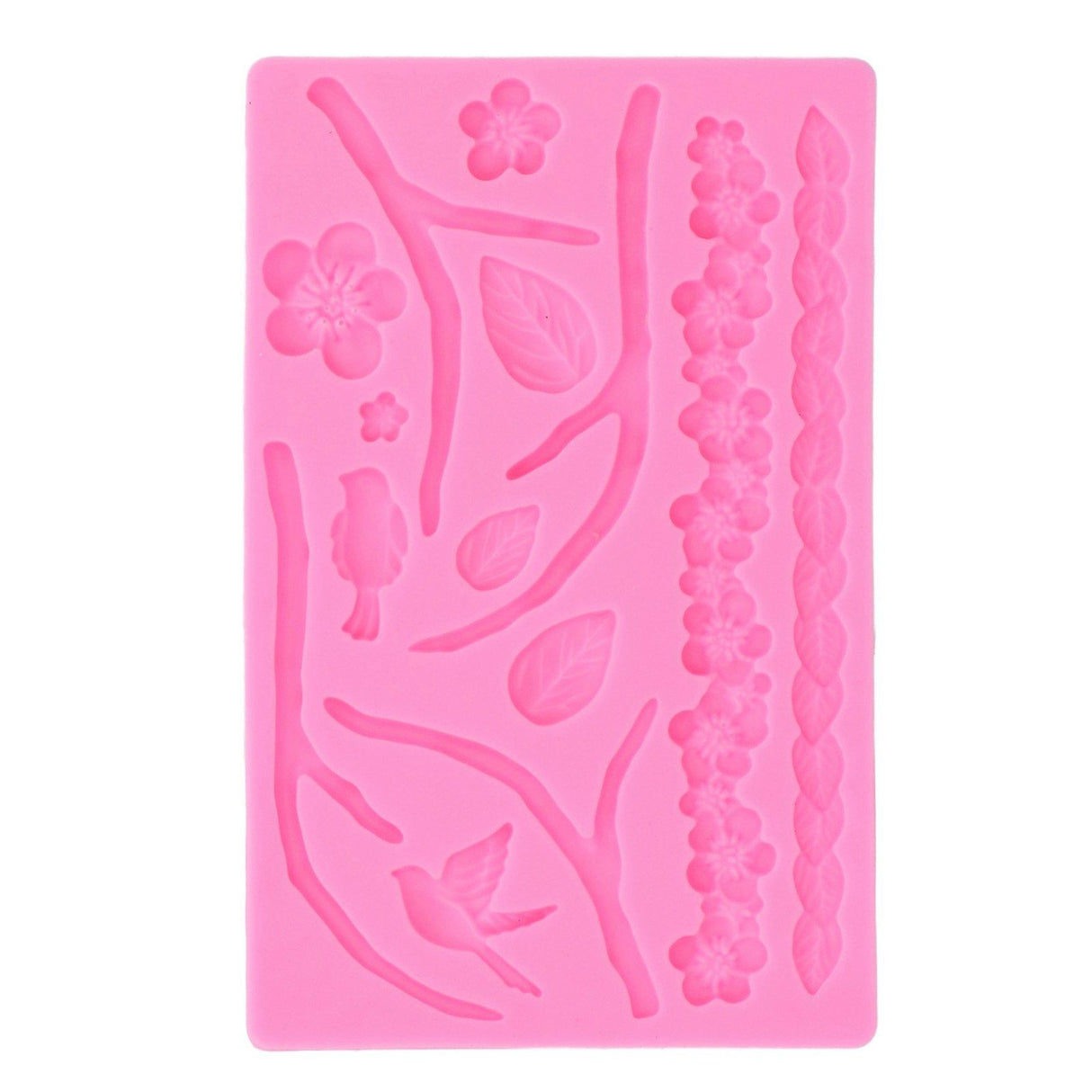 Branch Flowers Silicone Mould Food Grade Materials Various Shapes DIY Cake Silicone Mold for Muffins Fudge Bread Chcolate
