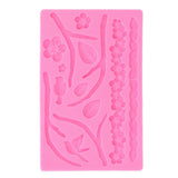 Branch Flowers Silicone Mould Food Grade Materials Various Shapes DIY Cake Silicone Mold for Muffins Fudge Bread Chcolate - Extra Image