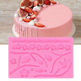 Branch Flowers Silicone Mould Food Grade Materials Various Shapes DIY Cake Silicone Mold for Muffins Fudge Bread Chcolate - Extra Image